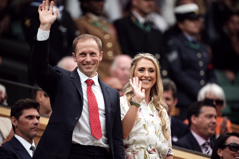 Laura and Jason Kenny in the royal box