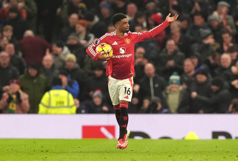 Manchester United’s Amad Diallo secured himself the matchball with a late treble at Old Trafford