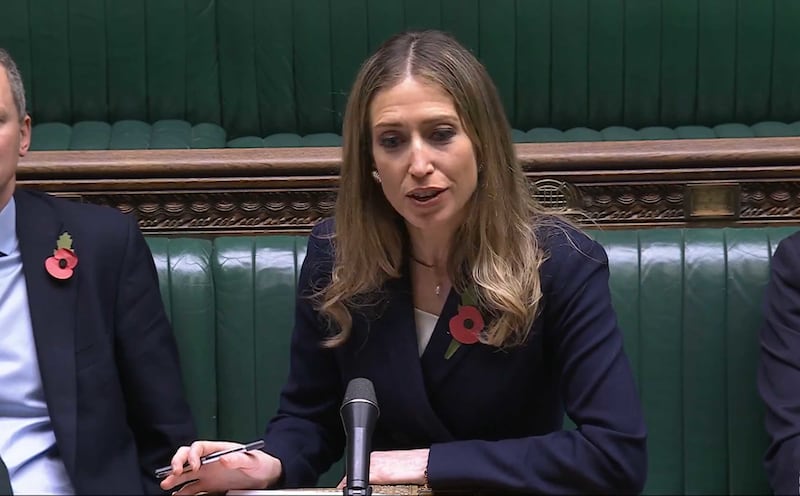 Shadow education secretary Laura Trott speaking after Education Secretary Bridget Phillipson spoke about tuition fees in the House of Commons