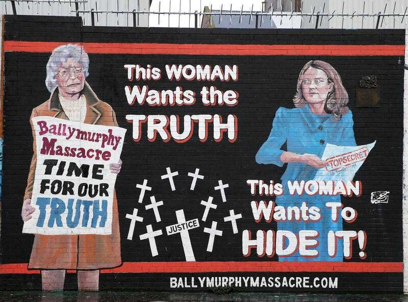 A mural on the International Peace Wall in west Belfast. Picture by Hugh Russell