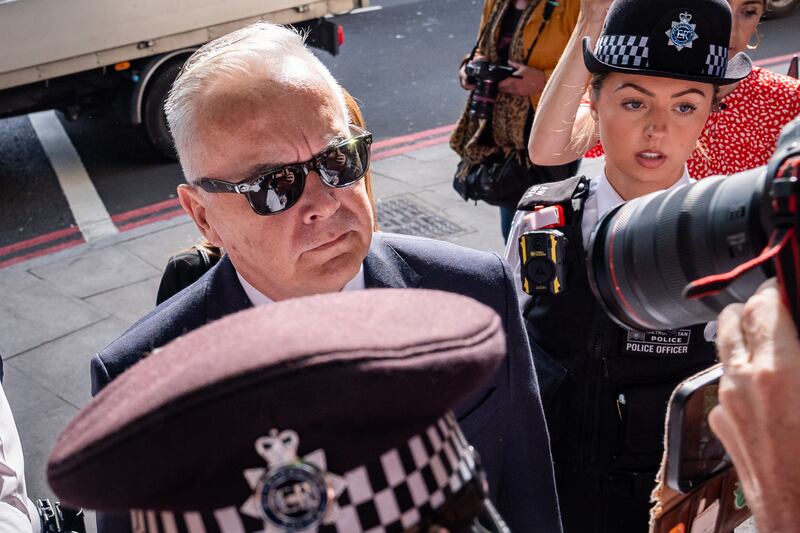 Veteran broadcaster Huw Edwards appeared at Westminster Magistrates’ Court on Wednesday