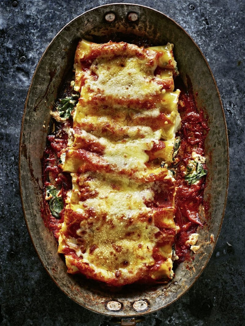 Spinach and ricotta cannelloni 