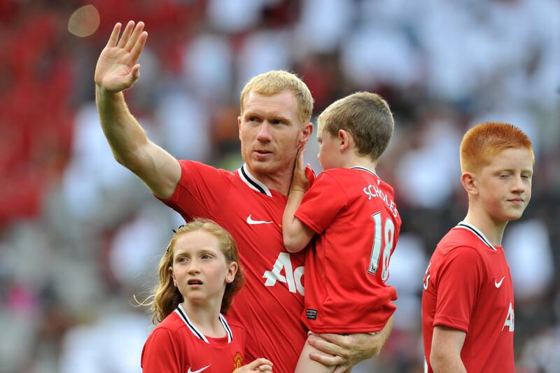 Manchester United midfielder Paul Scholes had a testimonial match at Old Trafford