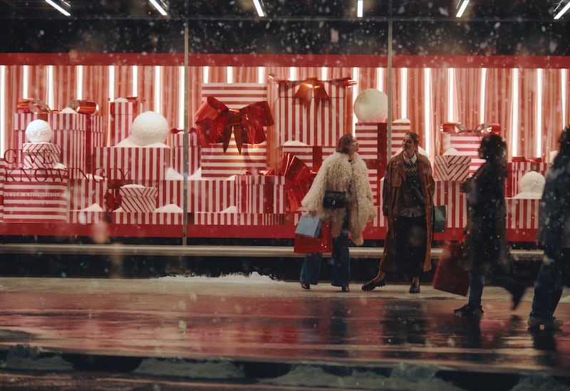 A still from this year’s John Lewis Christmas ad, showing the retailer’s Oxford Street flagship.