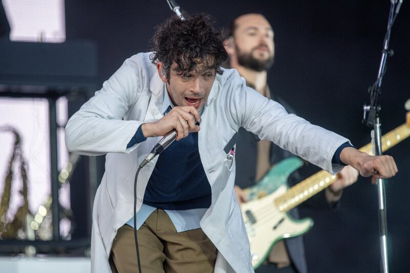 The 1975’s Matty Healy performs at the TRNSMT Festival