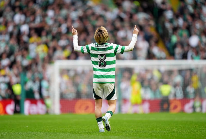 Kyogo Furuhashi scored Celtic’s second