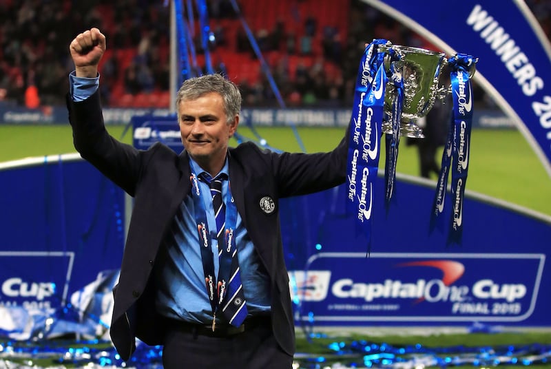 Mourinho won the domestic double on his Chelsea return