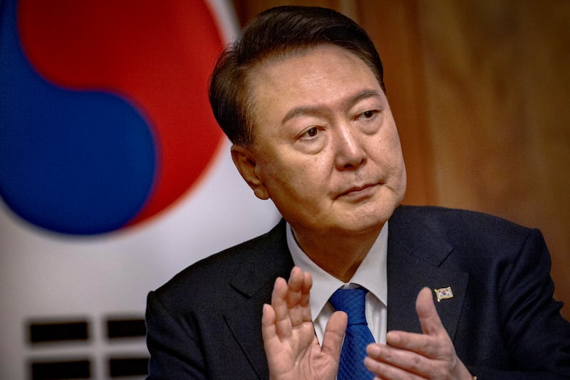 South Korean President Yoon Suk Yeol (Ezra Acayan/Pool Photo via AP)