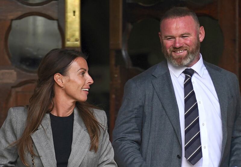 Coleen and Wayne Rooney.