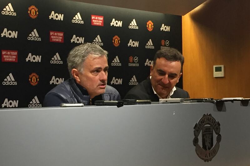 Carlos Carvalhal, right, briefly crossed paths with compatriot Mourinho while managing Swansea