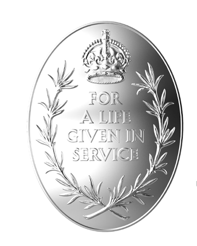 The Elizabeth Emblem is a national form of recognition which will be awarded to the next of kin of police officers, firefighters, and other public servants who died in the line of duty