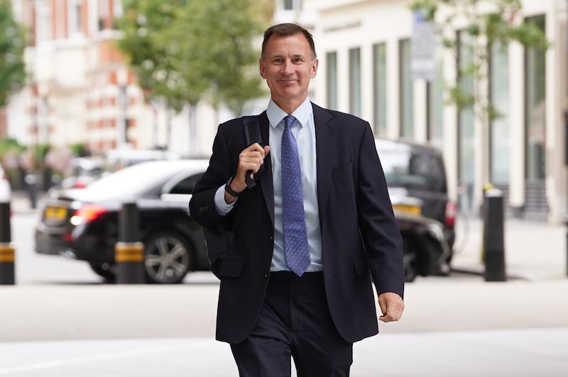 Shadow chancellor Jeremy Hunt