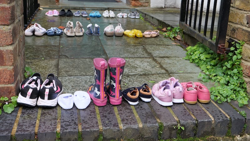 Youth Demand laid children’s shoes outside the Starmer family’s London home as part of a pro-Palestine protest