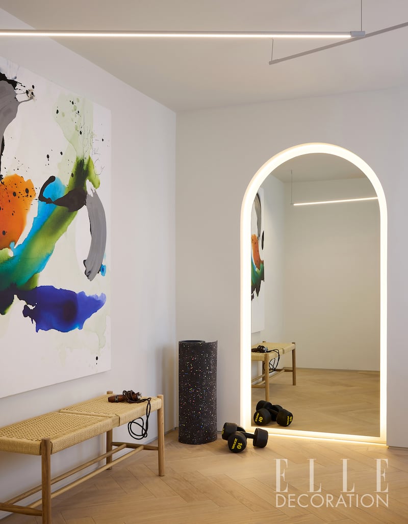 Asher-Smith’s at home gym studio follows the minimalist trend (ELLE Decoration/Boz Gagovski)