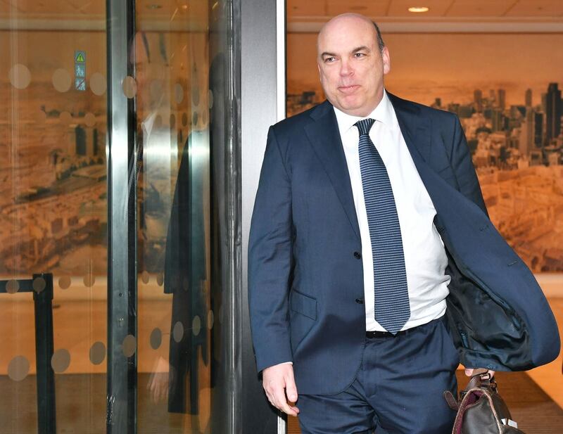 Mike Lynch leaves the Rolls Building in London following the civil case over the sale of his software firm Autonomy to Hewlett-Packard in 2011