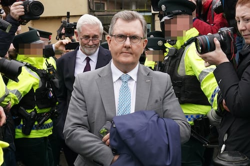 Attorney general issues warning over online commentary after Sir Jeffrey Donaldson’s court appearance