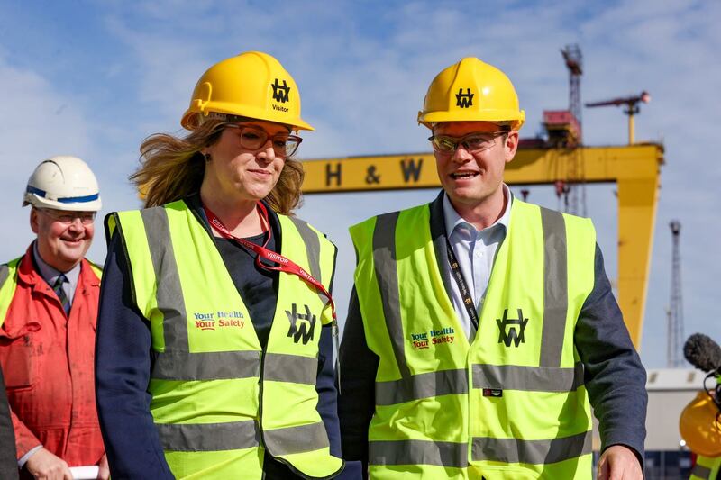 Penny Mordaunt visits Harland and Wolff shipyard