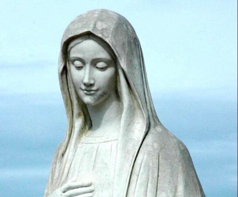 A statue of the Virgin Mary at Medjugorje, Bosnia.