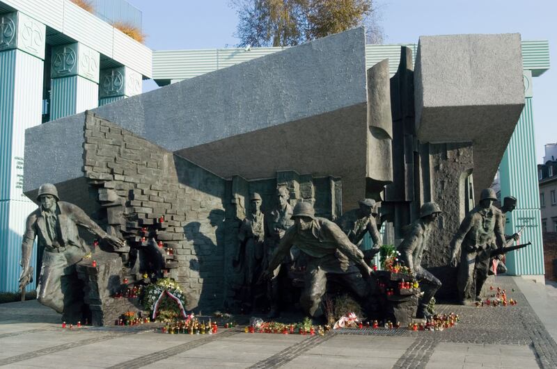 A1DXW8 Warsaw Uprising Monument Old City Mazowieckie Mazowsze Poland