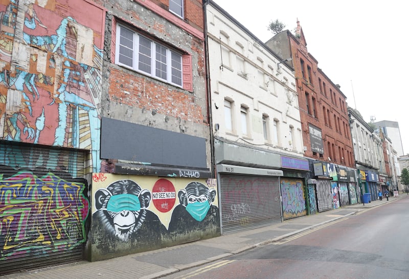 The Cathedral Quarter Trust are objecting to Castlebrooke's efforts to renew planning permission for the Tribeca scheme. 
PIC COLM LENAGHAN