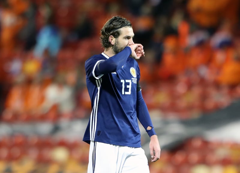 Charlie Mulgrew in action for Scotland