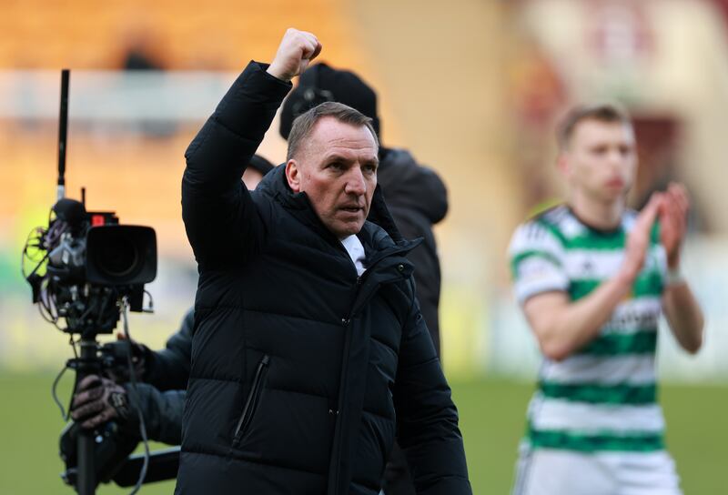 Brendan Rodgers made the comment after Celtic’s weekend victory over Motherwell