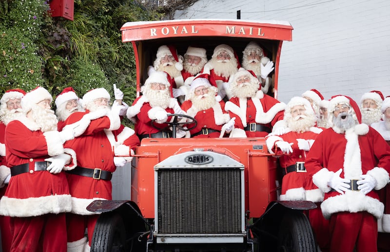 More than 20 new Father Christmas recruits gathered at the London Postal Museum on Monday