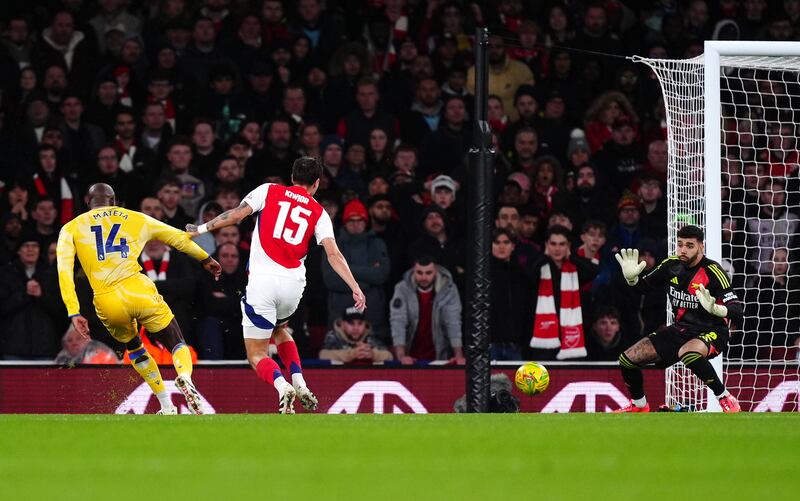 Jean-Philippe Mateta, left, opened the scoring inside four minutes