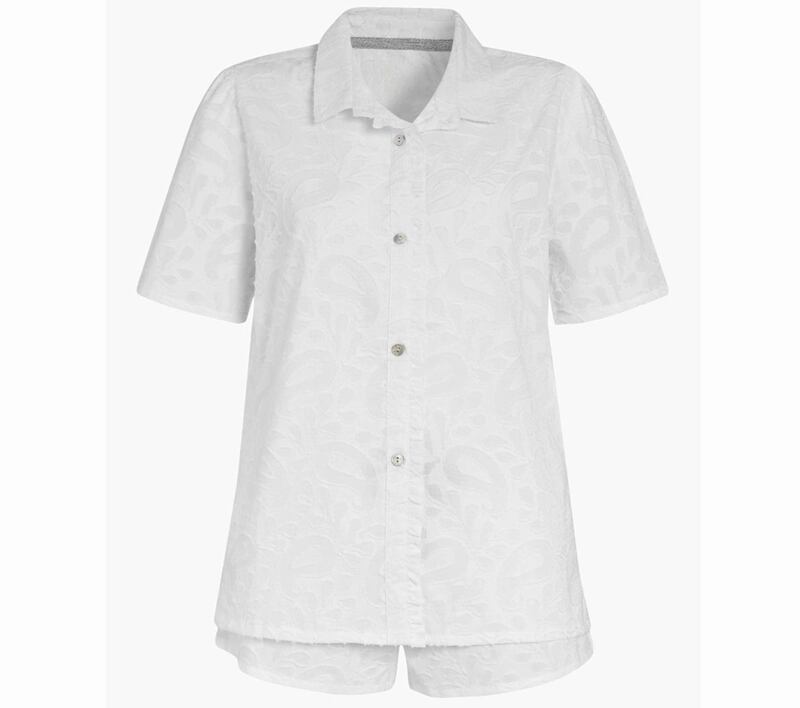 Next White Cotton Button Through Short Set, &pound;30 