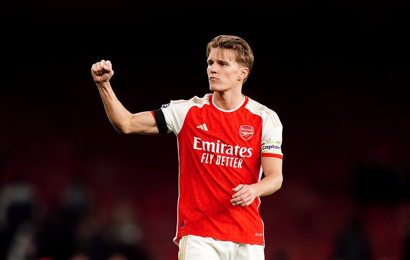Arsenal captain Martin Odegaard has again led by example this season