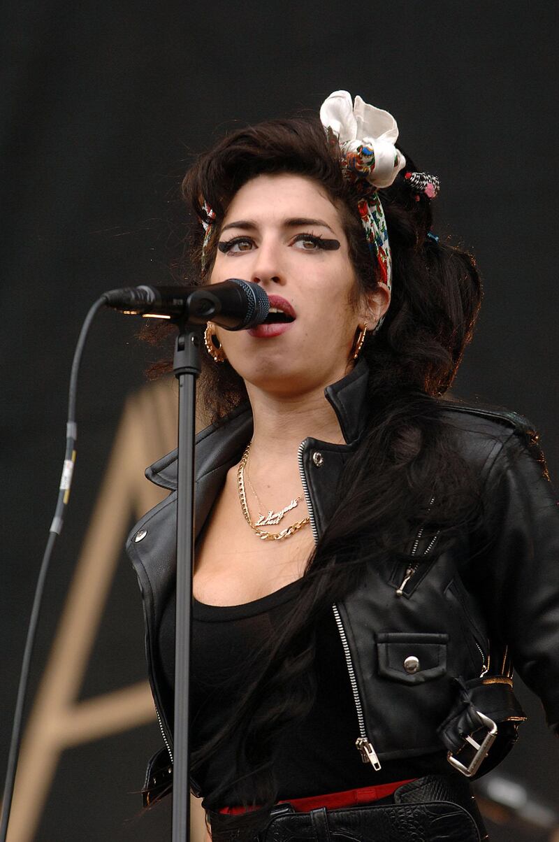 Amy Winehouse performing in 2008