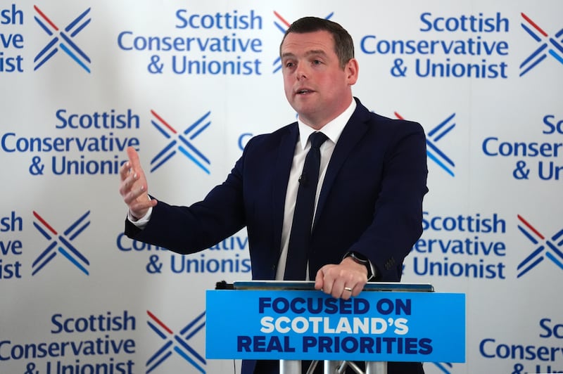 The Scottish Tories launched their election campaign on Tuesday