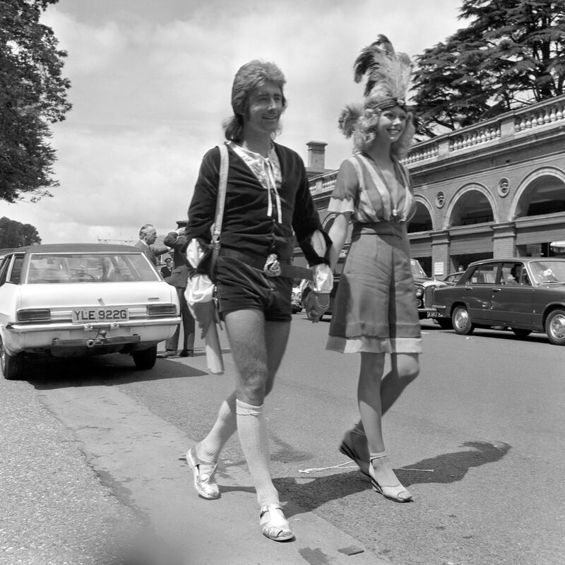 Hot pants even made a showing at Ascot in the Seventies