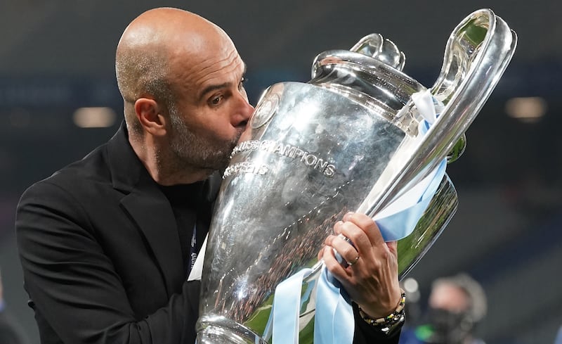 Guardiola has won 18 trophies since taking charge at City in 2016