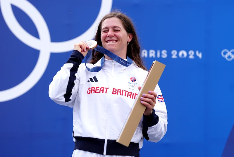 Kimberley Woods was delighted as she was awarded her bronze medal