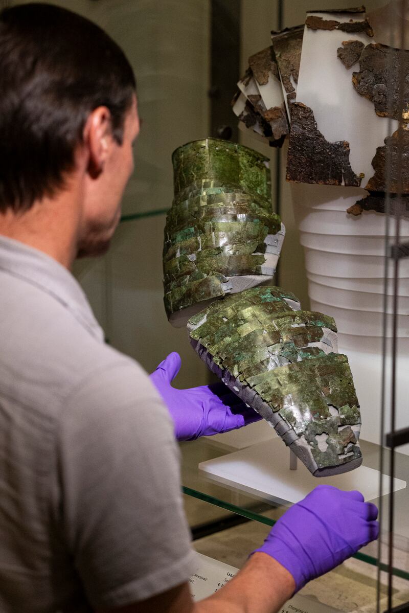 The arm guard would have been both a means of protection and a status symbol, according to curator Dr Fraser Hunter