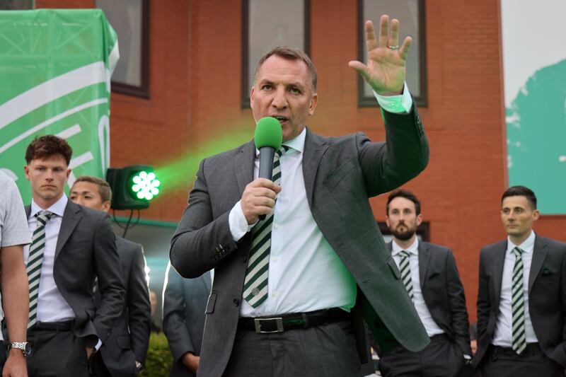 Brendan Rodgers oversaw a league and cup double