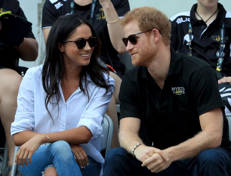 Prince Harry and Meghan Markle at the 2017 Invictus Games in Toronto