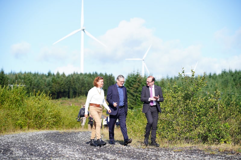 Sir Keir visited Brechfa Forest West Wind Farm, a clean energy site in Pencader, South Wales