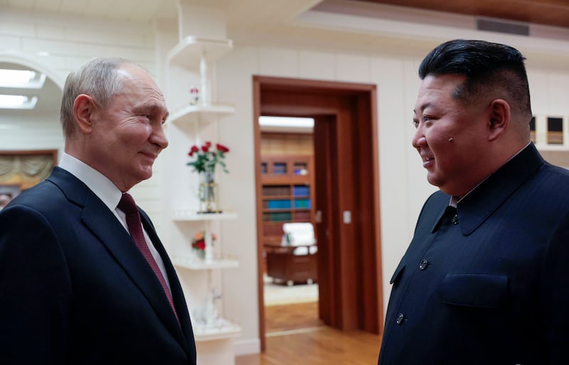 Russian President Vladimir Putin has made his first trip to North Korea in 24 years (Gavriil Grigorov/AP)