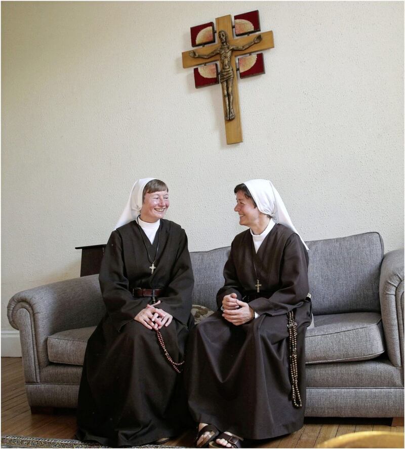 Sister Martina and Sr Elaine. Picture by Hugh Russell 