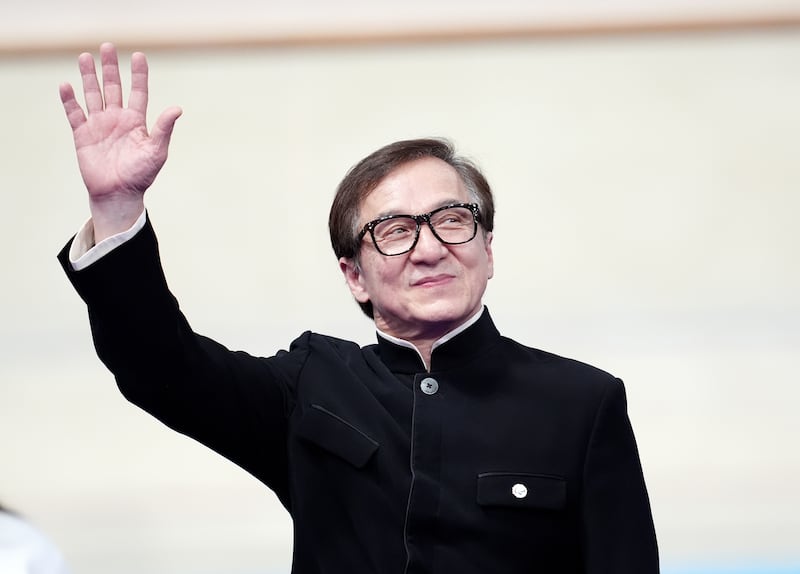 Jackie Chan at the National Velodrome on day one of the Paris 2024 Summer Paralympic Games