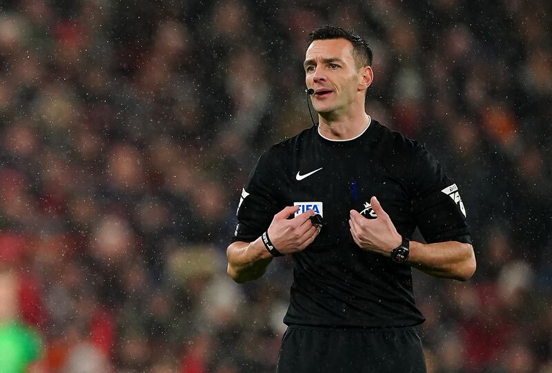 Leicester boss Steve Cooper was not happy with referee Andy Madley, pictured