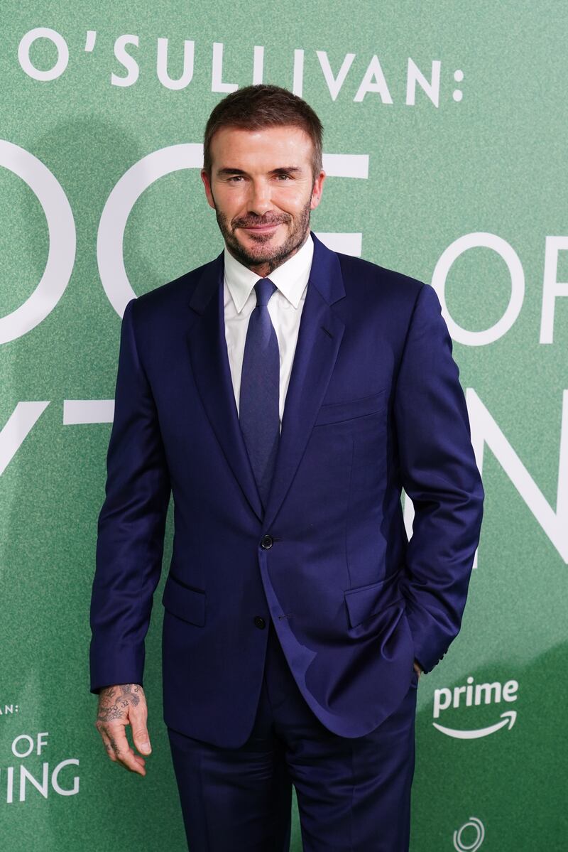 David Beckham will present an award