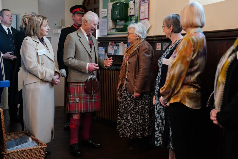 Charles met charity volunteers and staff