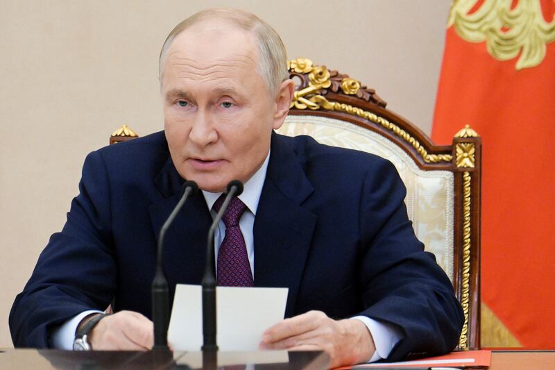 Russian president Vladimir Putin in September (Aleksei Nikolsky, Sputnik, Kremlin Pool Photo via AP)