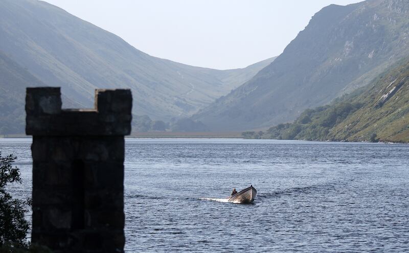 A Fisherman at Glenveagh National Park in Donegal.
PICTURE COLM LENAGHAN