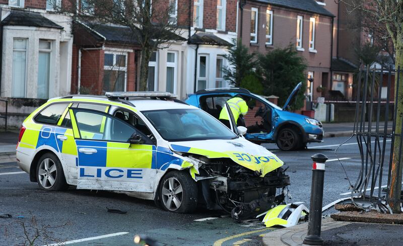 Police and other emergency services are currently at the scene of a two-vehicle road traffic collision on the Albertbridge Road, east Belfast. The road is closed at its junctions with Vicarage Street and Templemore Street. Please avoid the area and seek an alternative route for your journey.
PICTURE: COLM LENAGHAN