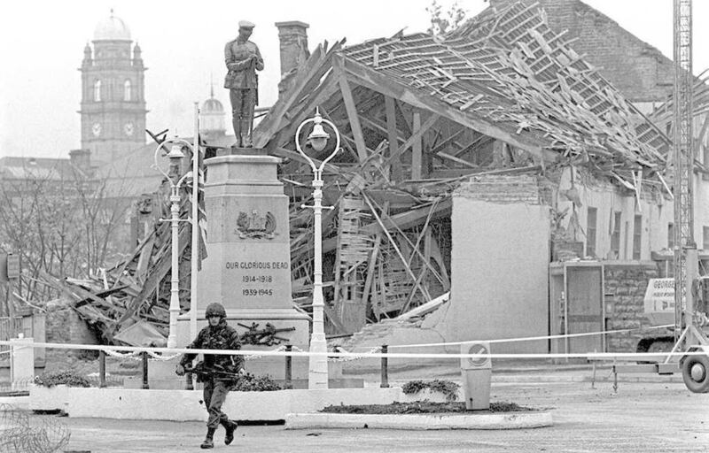 The IRA bombed a Remembrance Day event in Enniskillen in 1987. Eleven people were killed and 63 were injured