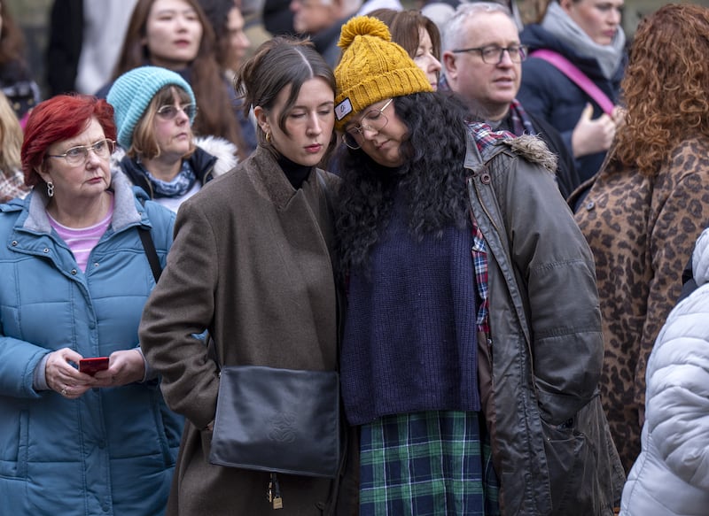 Among those on the Royal Mile were Godley’s daughter Ashley Storrie